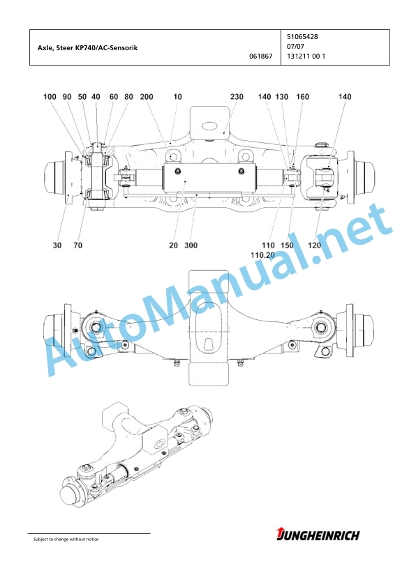 Jungheinrich Forklift EFG 545 G-450ZT Spare Parts Manual FN425091 3 Jungheinrich Forklift EFG 545 G-450ZT Spare Parts Manual FN425091 - Image 3