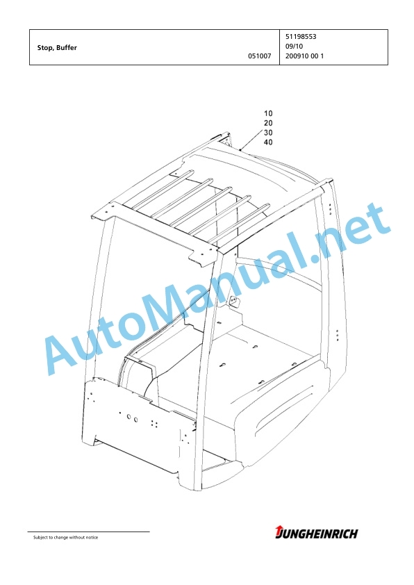 Jungheinrich Forklift EFG 545 G240-450ZT Spare Parts Manual FN424951 3 Jungheinrich Forklift EFG 545 G240-450ZT Spare Parts Manual FN424951 - Image 3