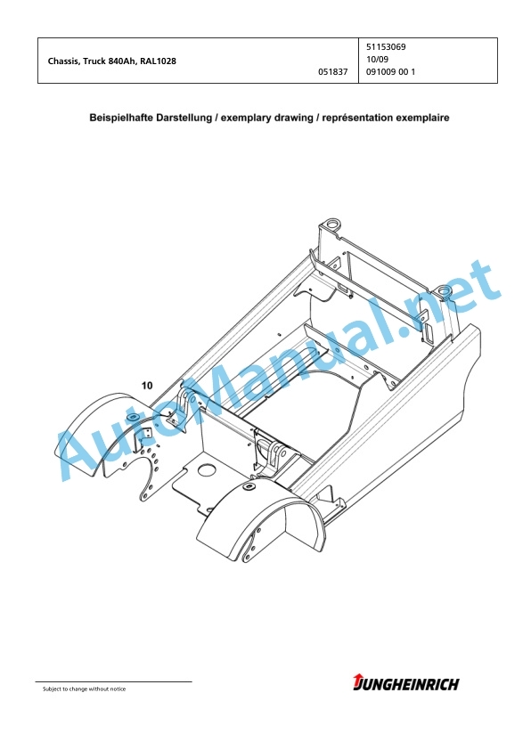 Jungheinrich Forklift EFG 550 G-350ZT Spare Parts Manual FN423691 2 Jungheinrich Forklift EFG 550 G-350ZT Spare Parts Manual FN423691 - Image 2