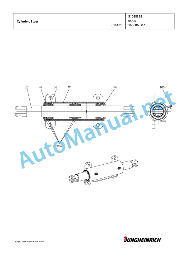 Jungheinrich Forklift EFG 550 G-530DZ Spare Parts Manual FN423428 3 Jungheinrich Forklift EFG 550 G-530DZ Spare Parts Manual FN423428 - Image 3