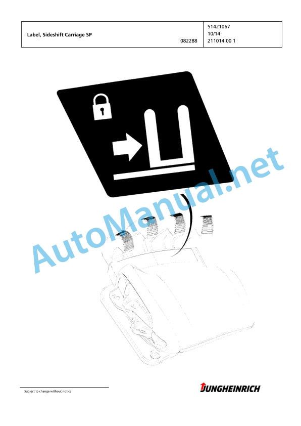 Jungheinrich Forklift EFG 550 G180-400ZT Spare Parts Manual FN595565 5 Jungheinrich Forklift EFG 550 G180-400ZT Spare Parts Manual FN595565 - Image 5