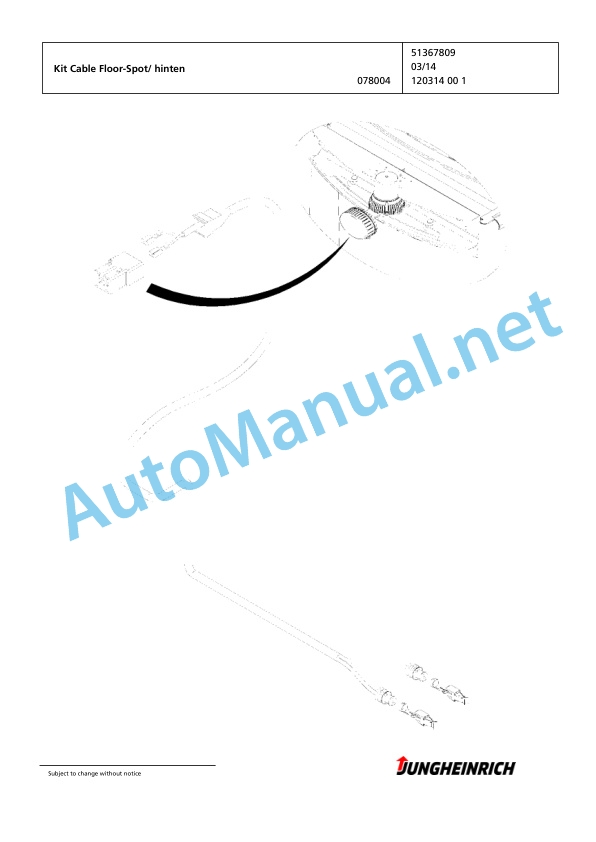 Jungheinrich Forklift EFG 550s G+E180-500DZ Spare Parts Manual FN595566 3 Jungheinrich Forklift EFG 550s G+E180-500DZ Spare Parts Manual FN595566 - Image 3