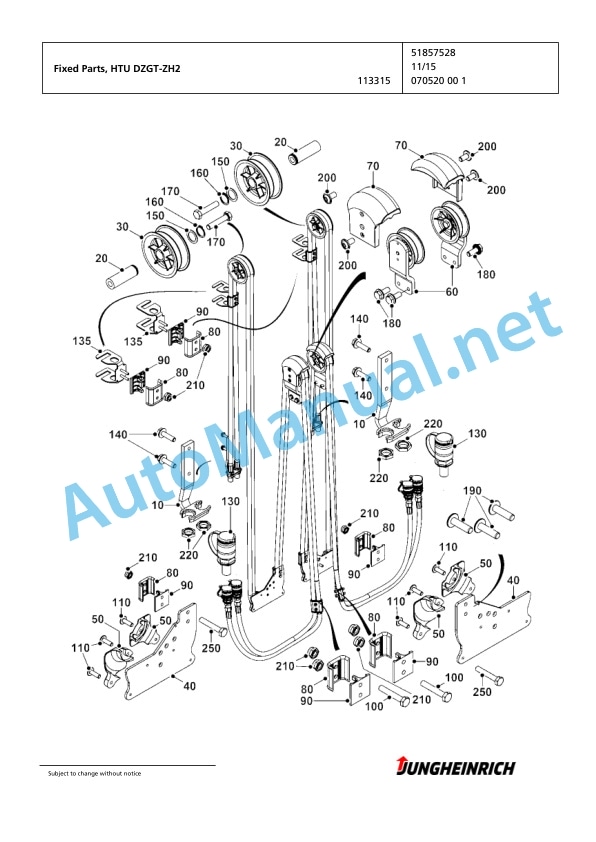 Jungheinrich Forklift EFG 550s G+E180-500DZ Spare Parts Manual FN595566 4 Jungheinrich Forklift EFG 550s G+E180-500DZ Spare Parts Manual FN595566 - Image 4