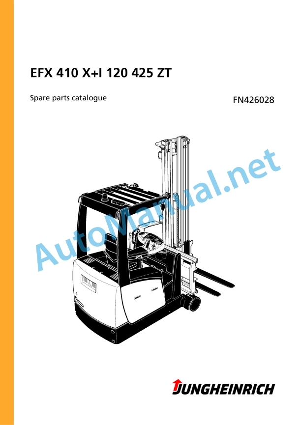 Jungheinrich Forklift EFX 410 X+I 120 425 ZT Spare Parts Manual FN426028