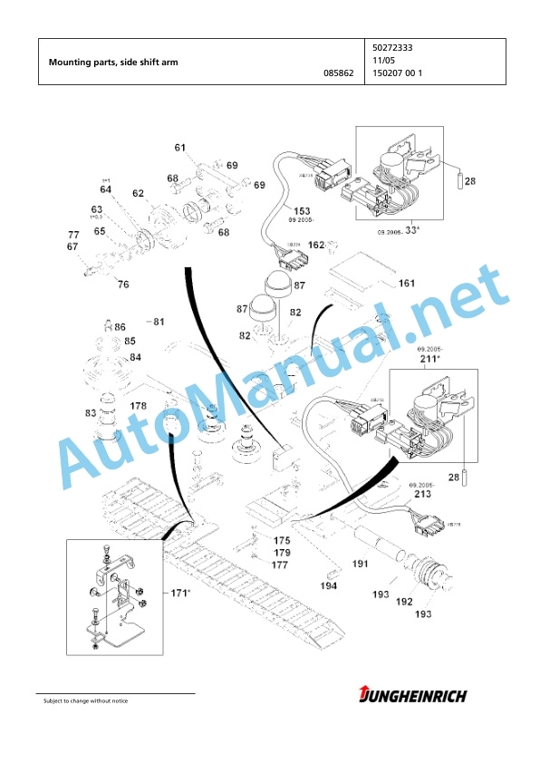 Jungheinrich Forklift EFX 410 X+I 120 550 DZ Spare Parts Manual FN425155 4 Jungheinrich Forklift EFX 410 X+I 120 550 DZ Spare Parts Manual FN425155 - Image 4