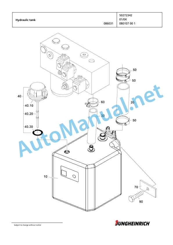 Jungheinrich Forklift EFX 413 X+I 120 400 DZ Spare Parts Manual FN424790 5 Jungheinrich Forklift EFX 413 X+I 120 400 DZ Spare Parts Manual FN424790 - Image 5