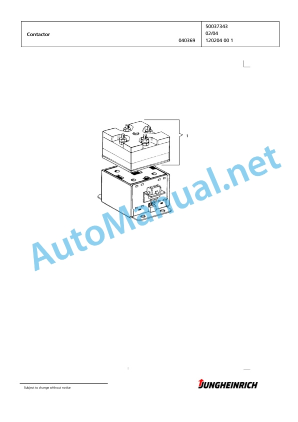 Jungheinrich Forklift EFX 413 X+I 120 700 DZ Spare Parts Manual FN427299 5 Jungheinrich Forklift EFX 413 X+I 120 700 DZ Spare Parts Manual FN427299 - Image 5