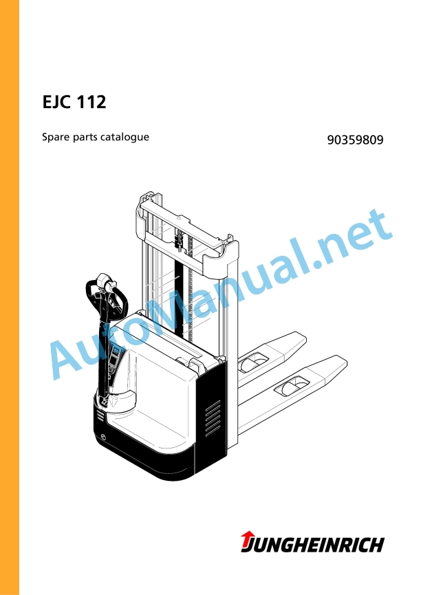 Jungheinrich Forklift EJC 112 Spare Parts Manual 90359809 1 Jungheinrich Forklift EJC 112 Spare Parts Manual 90359809
