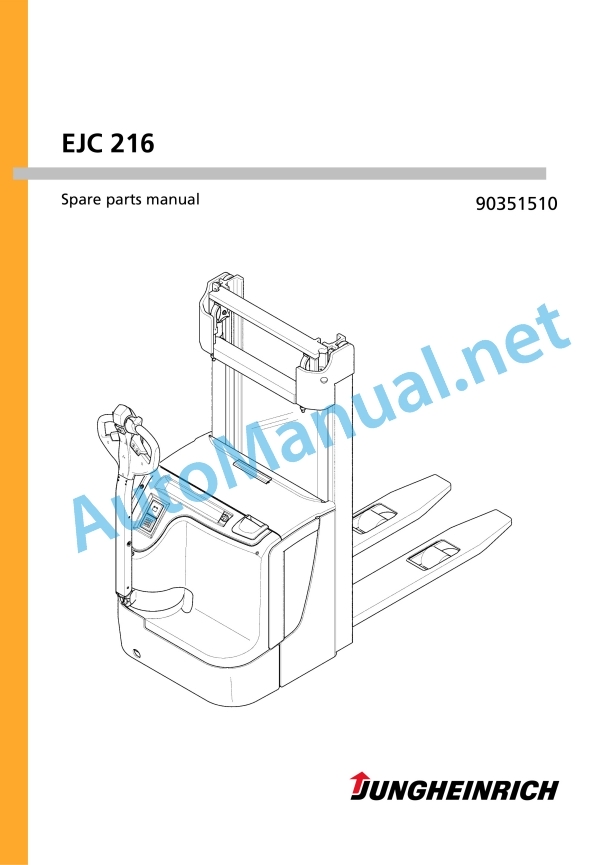 Jungheinrich Forklift EJC 216 Spare Parts Manual 90351510