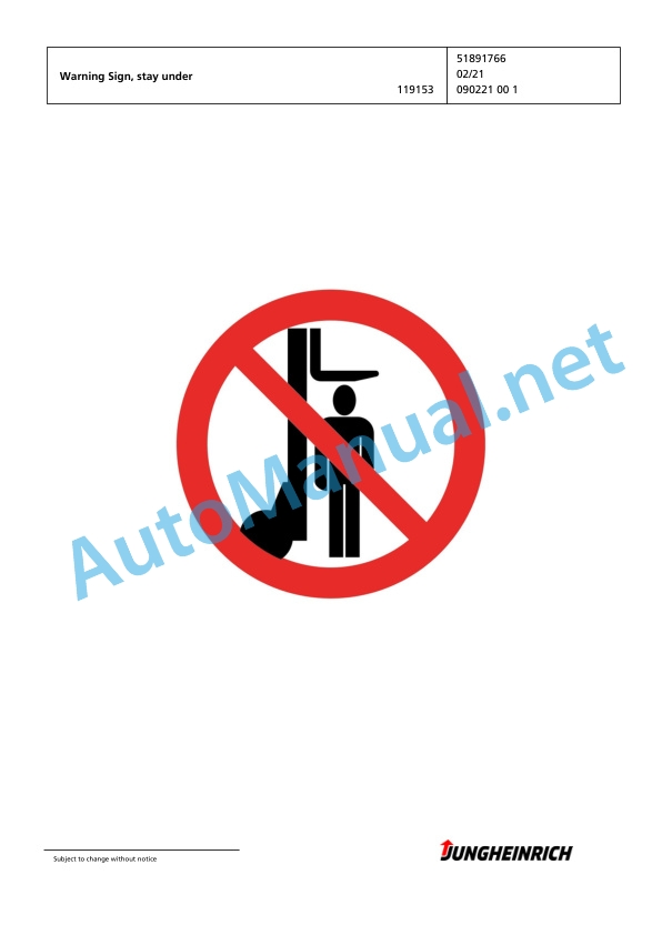 Jungheinrich Forklift EJC Z16 Spare Parts Manual 90359803 2 Jungheinrich Forklift EJC Z16 Spare Parts Manual 90359803 - Image 2