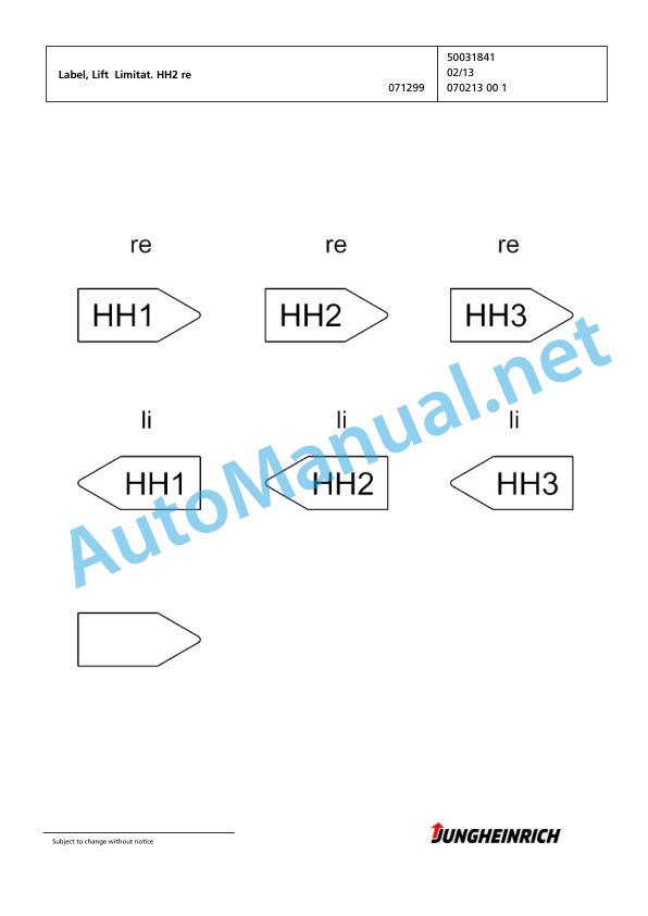 Jungheinrich Forklift EJC Z16 Spare Parts Manual 90359806 2 Jungheinrich Forklift EJC Z16 Spare Parts Manual 90359806 - Image 2