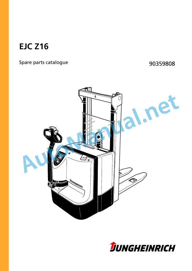 Jungheinrich Forklift EJC Z16 Spare Parts Manual 90359808 1 Jungheinrich Forklift EJC Z16 Spare Parts Manual 90359808