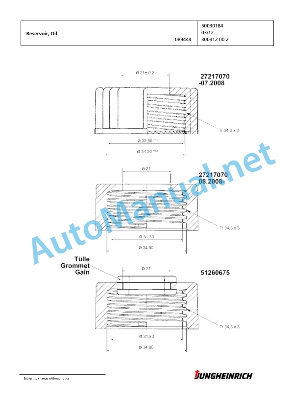 Jungheinrich Forklift EJC Z16 Spare Parts Manual 90359808 5 Jungheinrich Forklift EJC Z16 Spare Parts Manual 90359808 - Image 5
