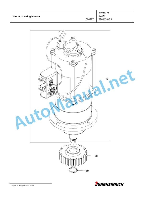 Jungheinrich Forklift EKS 210 L+F 125 425 ZT Spare Parts Manual FN424094 3 Jungheinrich Forklift EKS 210 L+F 125 425 ZT Spare Parts Manual FN424094 - Image 3