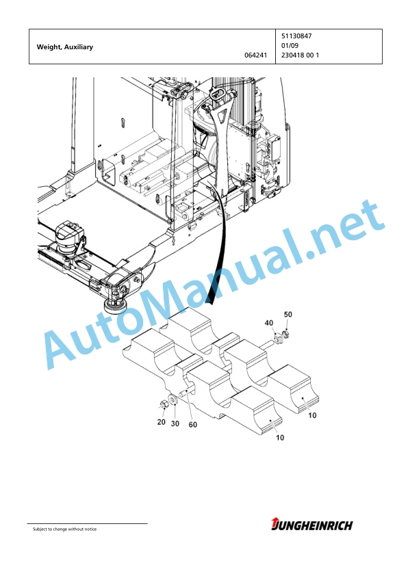 Jungheinrich Forklift EKS 210 P+F 140 425 ZT Spare Parts Manual FN425166 2 Jungheinrich Forklift EKS 210 P+F 140 425 ZT Spare Parts Manual FN425166 - Image 2