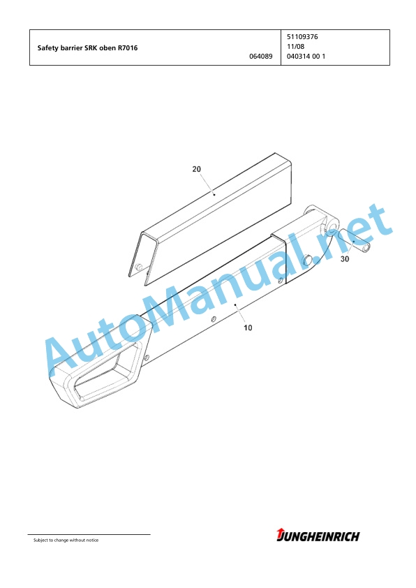 Jungheinrich Forklift EKS 210 P+F 140 425 ZT Spare Parts Manual FN425166 4 Jungheinrich Forklift EKS 210 P+F 140 425 ZT Spare Parts Manual FN425166 - Image 4