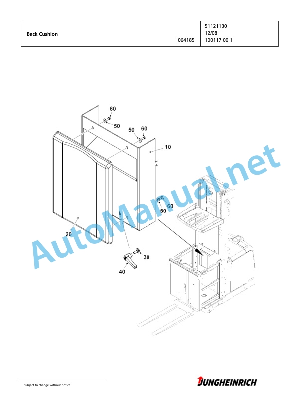 Jungheinrich Forklift EKS 210 Z+F 080 550 DZ Spare Parts Manual FN424799 2 Jungheinrich Forklift EKS 210 Z+F 080 550 DZ Spare Parts Manual FN424799 - Image 2