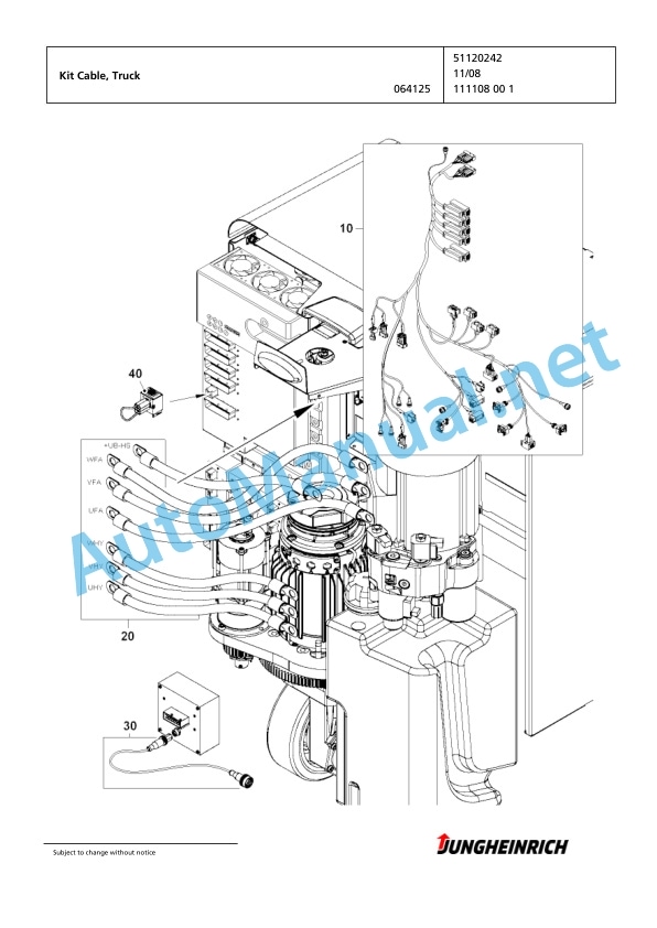 Jungheinrich Forklift EKS 210 Z+F 100 475 DZ Spare Parts Manual FN425081 5 Jungheinrich Forklift EKS 210 Z+F 100 475 DZ Spare Parts Manual FN425081 - Image 5