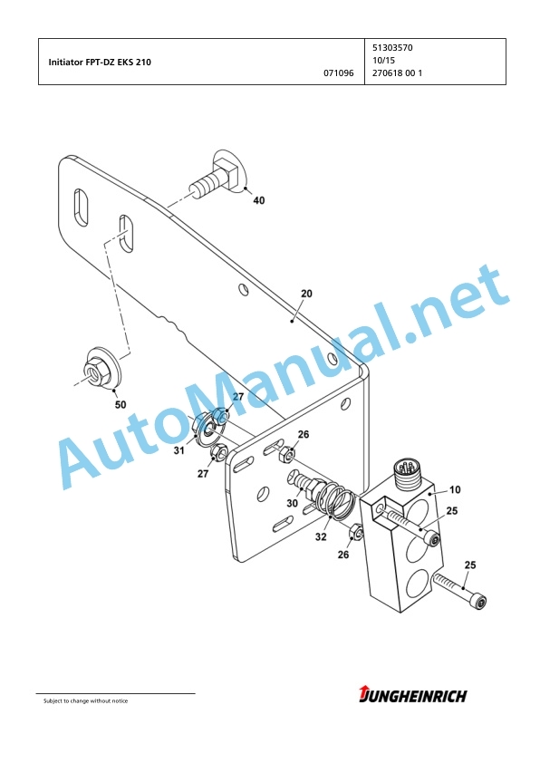 Jungheinrich Forklift EKS 210 Z+F 120 550 DZ Spare Parts Manual FN423971 2 Jungheinrich Forklift EKS 210 Z+F 120 550 DZ Spare Parts Manual FN423971 - Image 2