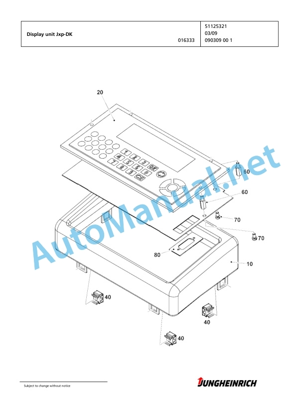 Jungheinrich Forklift EKS 210 Z+I 080 475 DZ Spare Parts Manual FN427239 5 Jungheinrich Forklift EKS 210 Z+I 080 475 DZ Spare Parts Manual FN427239 - Image 5