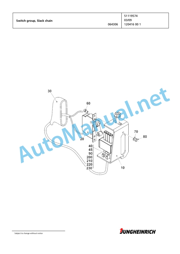 Jungheinrich Forklift EKS 210 Z+S 100 475 DZ Spare Parts Manual FN425378 2 Jungheinrich Forklift EKS 210 Z+S 100 475 DZ Spare Parts Manual FN425378 - Image 2