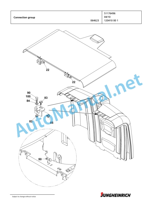Jungheinrich Forklift EKS 308 L+I 120 750 DZ Spare Parts Manual FN423637 2 Jungheinrich Forklift EKS 308 L+I 120 750 DZ Spare Parts Manual FN423637 - Image 2