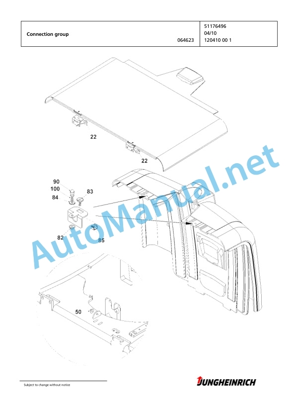 Jungheinrich Forklift EKS 308 L+I 120 750 DZ Spare Parts Manual FN425476 2 Jungheinrich Forklift EKS 308 L+I 120 750 DZ Spare Parts Manual FN425476 - Image 2