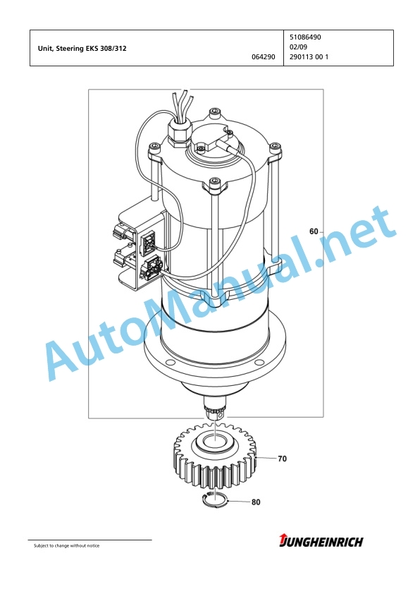 Jungheinrich Forklift EKS 312 L+F 125 750 DZ Spare Parts Manual FN423441 3 Jungheinrich Forklift EKS 312 L+F 125 750 DZ Spare Parts Manual FN423441 - Image 3