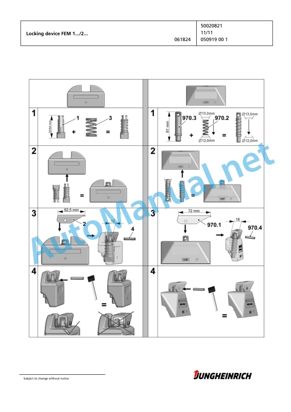 Jungheinrich Forklift EKS 312 Z+F 080 750 DZ Spare Parts Manual FN423634 4 Jungheinrich Forklift EKS 312 Z+F 080 750 DZ Spare Parts Manual FN423634 - Image 4