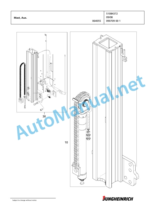 Jungheinrich Forklift EKS 312 Z+F 080 750 DZ Spare Parts Manual FN426268 4 Jungheinrich Forklift EKS 312 Z+F 080 750 DZ Spare Parts Manual FN426268 - Image 4
