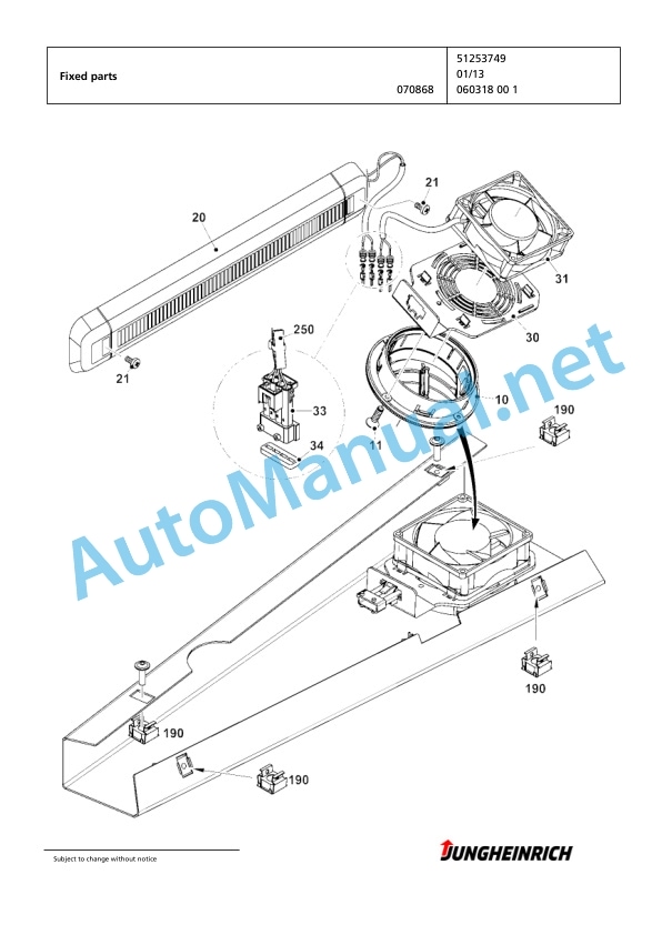 Jungheinrich Forklift EKS 312 Z+F 100 950 DZ Spare Parts Manual FN425210 5 Jungheinrich Forklift EKS 312 Z+F 100 950 DZ Spare Parts Manual FN425210 - Image 5