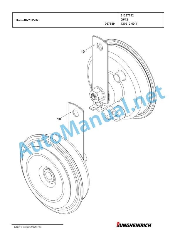 Jungheinrich Forklift EKS 312 Z+F 120 750 DZ Spare Parts Manual FN423975 5 Jungheinrich Forklift EKS 312 Z+F 120 750 DZ Spare Parts Manual FN423975 - Image 5