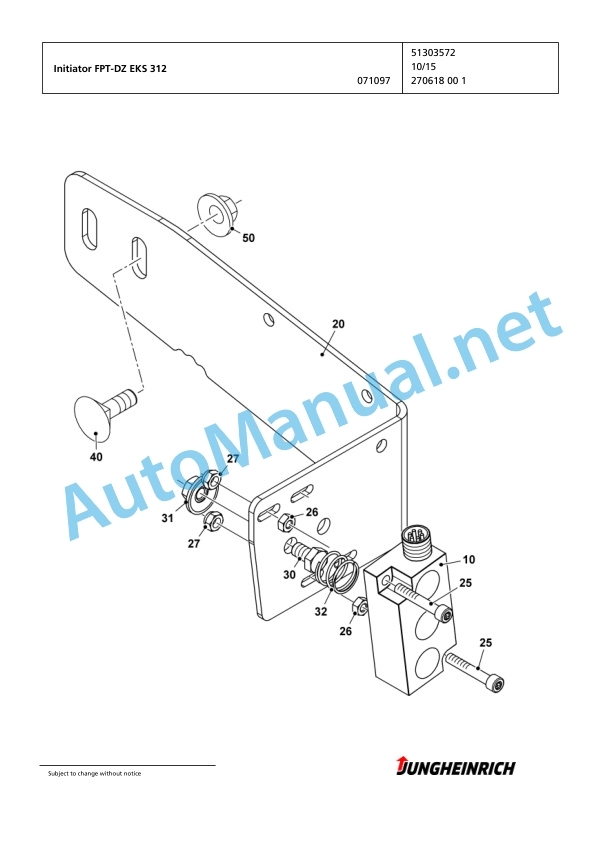 Jungheinrich Forklift EKS 312 Z+I 080 830 DZ Spare Parts Manual FN423553 2 Jungheinrich Forklift EKS 312 Z+I 080 830 DZ Spare Parts Manual FN423553 - Image 2