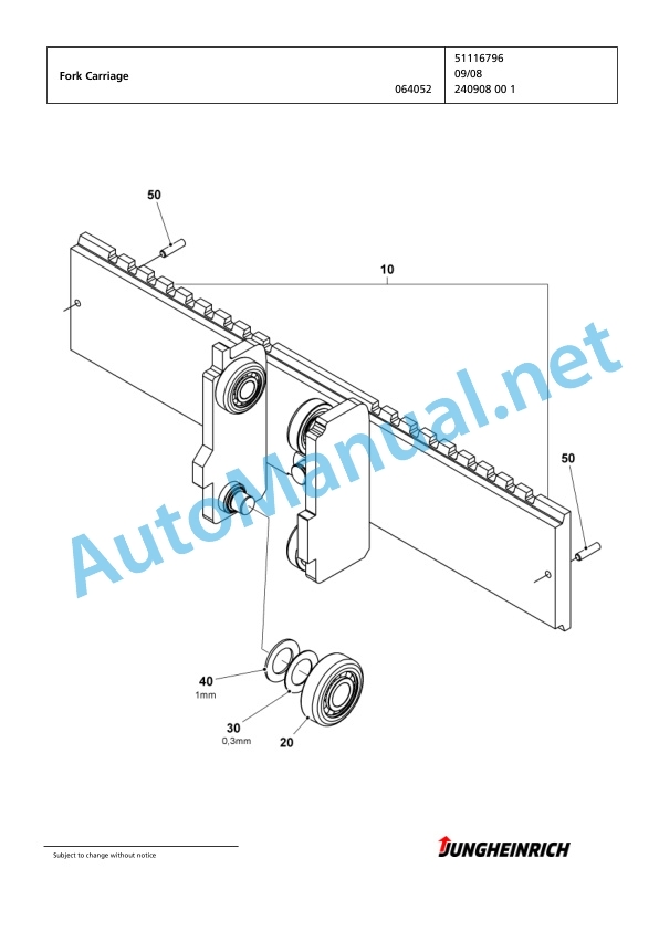 Jungheinrich Forklift EKS 312 Z+I 100 475 DZ Spare Parts Manual FN423377 4 Jungheinrich Forklift EKS 312 Z+I 100 475 DZ Spare Parts Manual FN423377 - Image 4