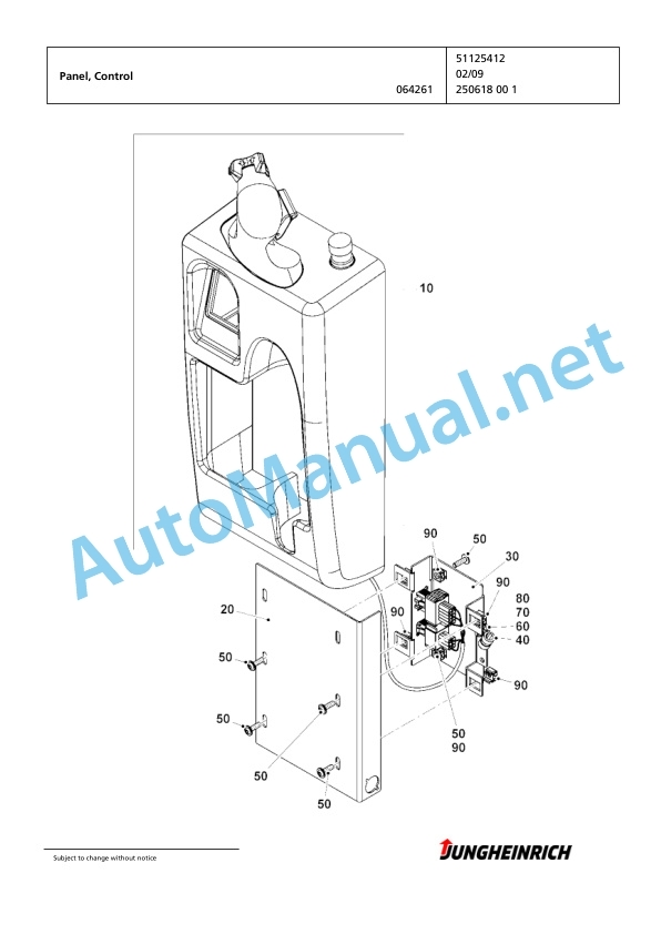 Jungheinrich Forklift EKS 312 Z+I 100 750 ZT Spare Parts Manual FN424150 5 Jungheinrich Forklift EKS 312 Z+I 100 750 ZT Spare Parts Manual FN424150 - Image 5