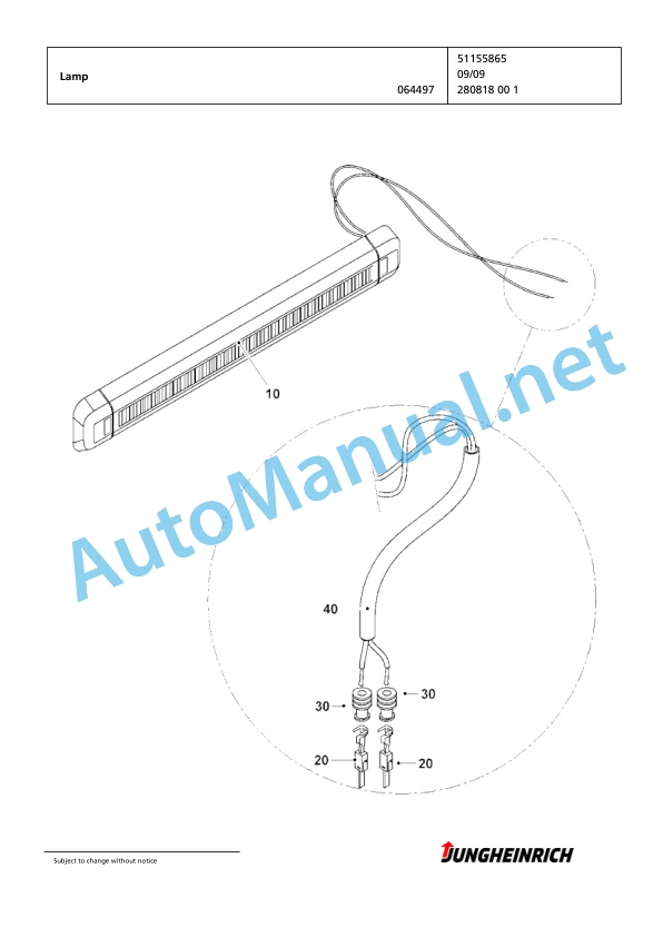 Jungheinrich Forklift EKS 312 Z+I 100 830 DZ Spare Parts Manual FN426239 2 Jungheinrich Forklift EKS 312 Z+I 100 830 DZ Spare Parts Manual FN426239 - Image 2