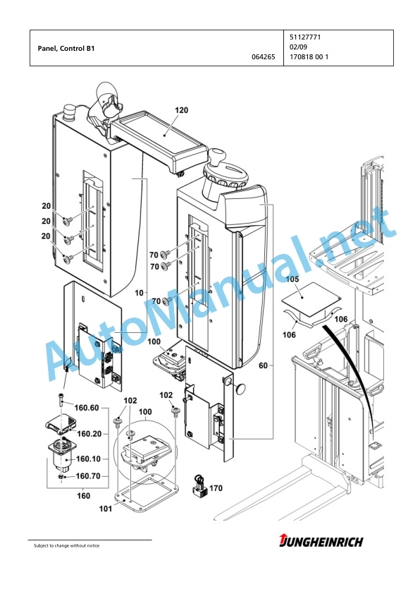 Jungheinrich Forklift EKS 312 Z+I 100 950 DZ Spare Parts Manual FN423183 5 Jungheinrich Forklift EKS 312 Z+I 100 950 DZ Spare Parts Manual FN423183 - Image 5