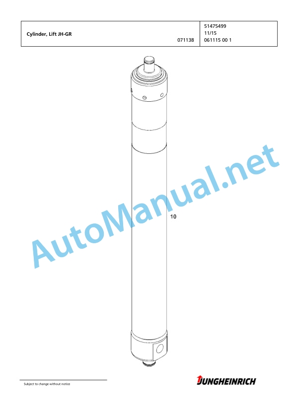 Jungheinrich Forklift EKS 312 Z+I 120 830 DZ Spare Parts Manual FN575544 4 Jungheinrich Forklift EKS 312 Z+I 120 830 DZ Spare Parts Manual FN575544 - Image 4