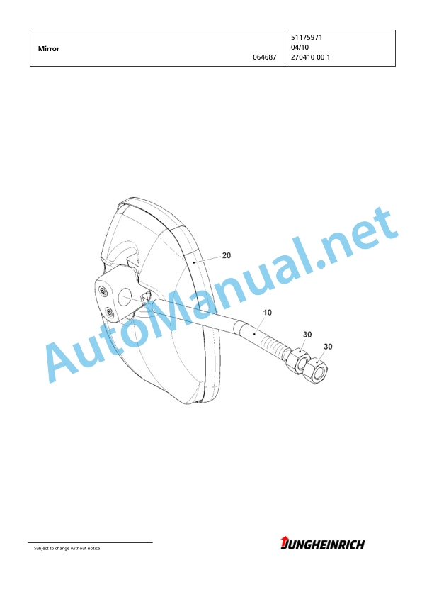 Jungheinrich Forklift EKS 312 Z+I 120 850 ZT Spare Parts Manual FN426448 2 Jungheinrich Forklift EKS 312 Z+I 120 850 ZT Spare Parts Manual FN426448 - Image 2