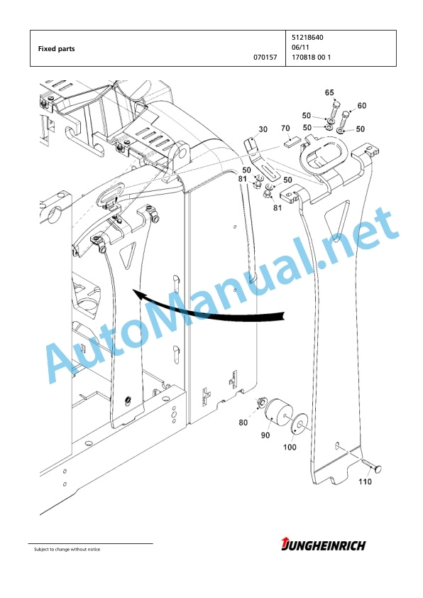 Jungheinrich Forklift EKS 312 Z+S 120 750 DZ Spare Parts Manual FN425208 2 Jungheinrich Forklift EKS 312 Z+S 120 750 DZ Spare Parts Manual FN425208 - Image 2