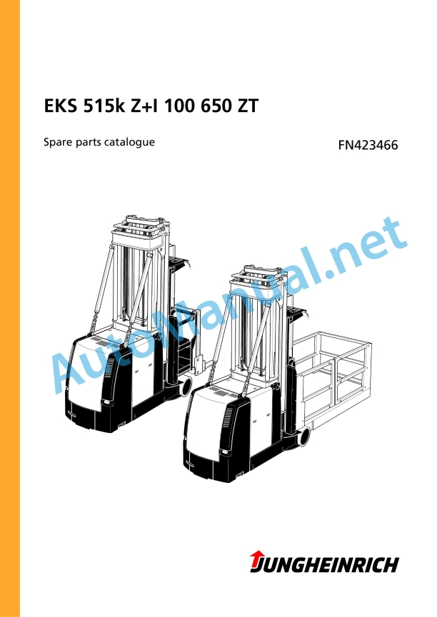 Jungheinrich Forklift EKS 515k Z+I 100 650 ZT Spare Parts Manual FN423466 1 Jungheinrich Forklift EKS 515k Z+I 100 650 ZT Spare Parts Manual FN423466