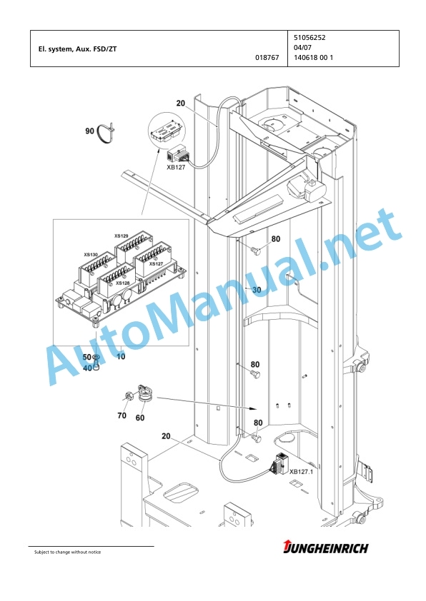 Jungheinrich Forklift EKS 515k Z+I 100 650 ZT Spare Parts Manual FN423466 5 Jungheinrich Forklift EKS 515k Z+I 100 650 ZT Spare Parts Manual FN423466 - Image 5