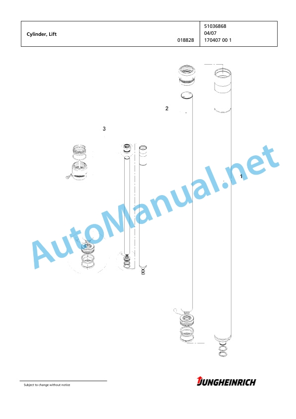 Jungheinrich Forklift EKX 513 G+I 082 500 DZ Spare Parts Manual FN424099 3 Jungheinrich Forklift EKX 513 G+I 082 500 DZ Spare Parts Manual FN424099 - Image 3