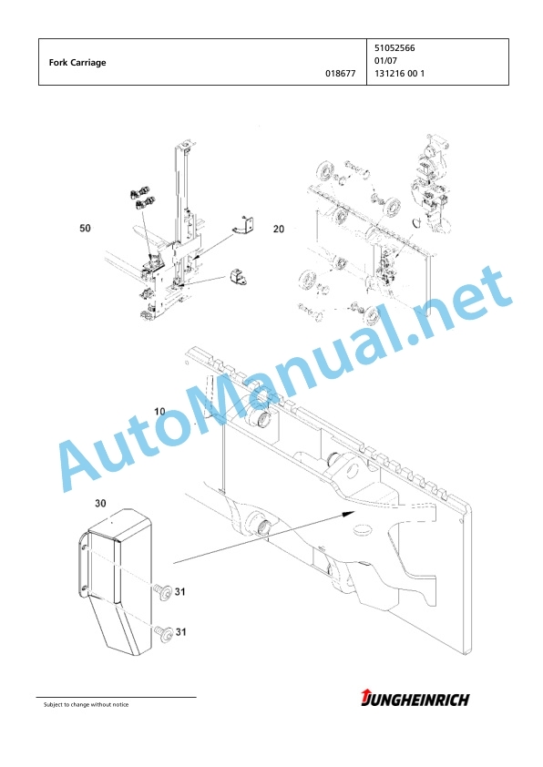 Jungheinrich Forklift EKX 513 G+I 082 500 DZ Spare Parts Manual FN424099 4 Jungheinrich Forklift EKX 513 G+I 082 500 DZ Spare Parts Manual FN424099 - Image 4