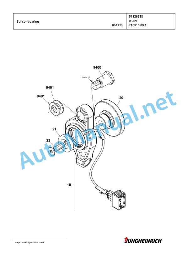 Jungheinrich Forklift EKX 513 G+I 083 400 DZ Spare Parts Manual FN423580 2 Jungheinrich Forklift EKX 513 G+I 083 400 DZ Spare Parts Manual FN423580 - Image 2