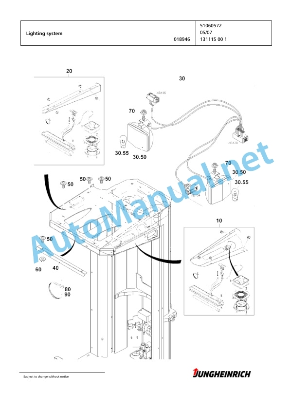 Jungheinrich Forklift EKX 513 G+S 120 750 ZT Spare Parts Manual FN425137 5 Jungheinrich Forklift EKX 513 G+S 120 750 ZT Spare Parts Manual FN425137 - Image 5