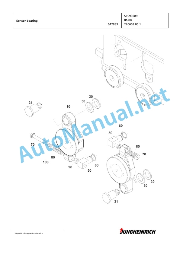 Jungheinrich Forklift EKX 515 G+I 118 1125 DZ Spare Parts Manual FN424916 2 Jungheinrich Forklift EKX 515 G+I 118 1125 DZ Spare Parts Manual FN424916 - Image 2