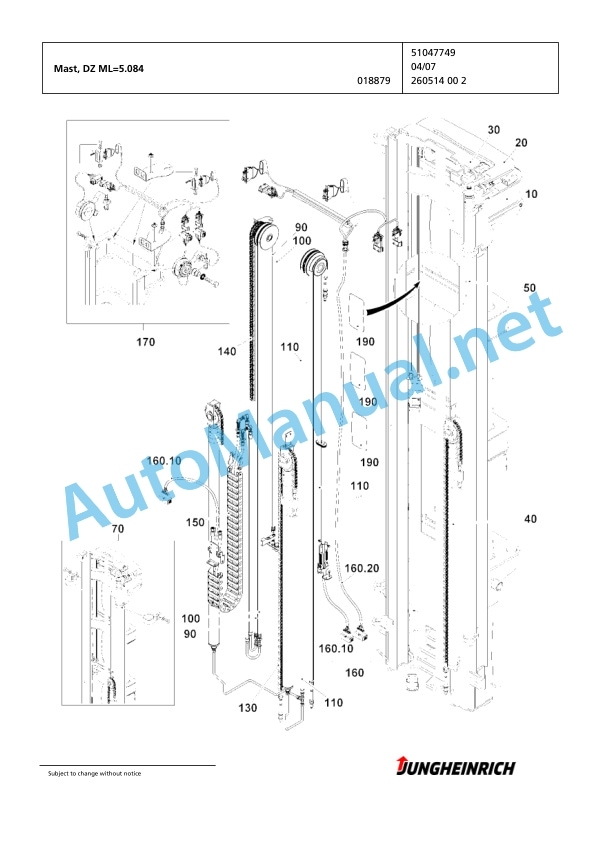 Jungheinrich Forklift EKX 515 G+I 118 1125 DZ Spare Parts Manual FN424916 3 Jungheinrich Forklift EKX 515 G+I 118 1125 DZ Spare Parts Manual FN424916 - Image 3