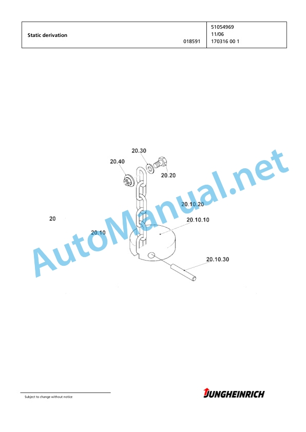 Jungheinrich Forklift EKX 515 G+I 118 1125 DZ Spare Parts Manual FN424916 5 Jungheinrich Forklift EKX 515 G+I 118 1125 DZ Spare Parts Manual FN424916 - Image 5