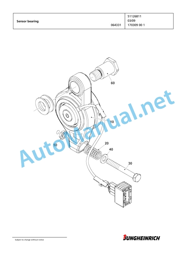 Jungheinrich Forklift EKX 515 G+I 118 1175 DZ Spare Parts Manual FN426577 4 Jungheinrich Forklift EKX 515 G+I 118 1175 DZ Spare Parts Manual FN426577 - Image 4